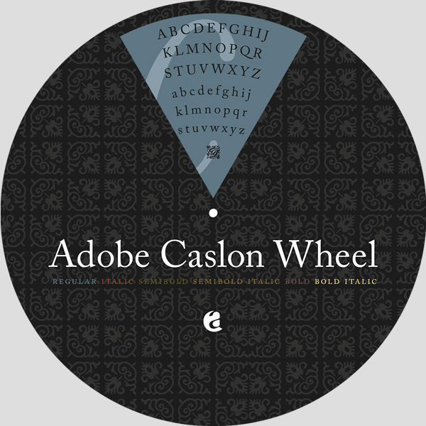 Adobe Caslon Wheel